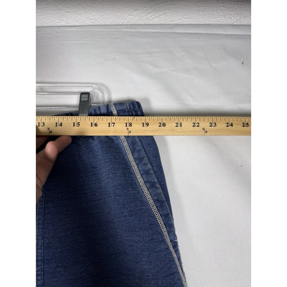 Wallace & Barnes Shorts Men's XL Indigo Dye Fleece Lined Cuffed Beachy Camping - Picture 3 of 7
